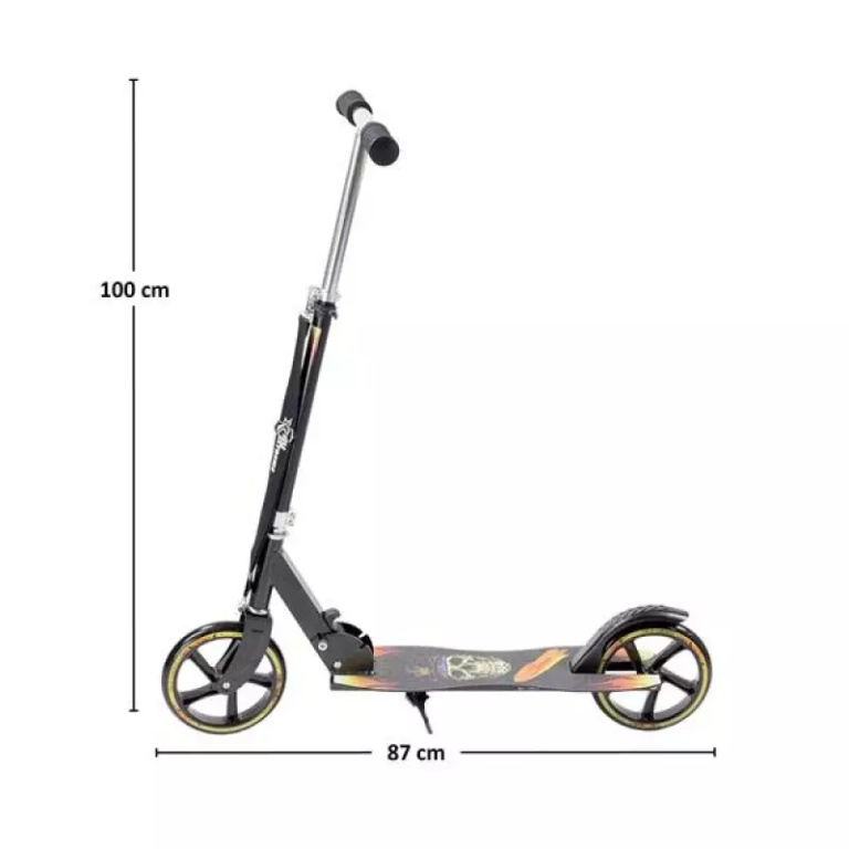 Nils Extreme HA205D BLACK PU 205MM scooter - Image 3