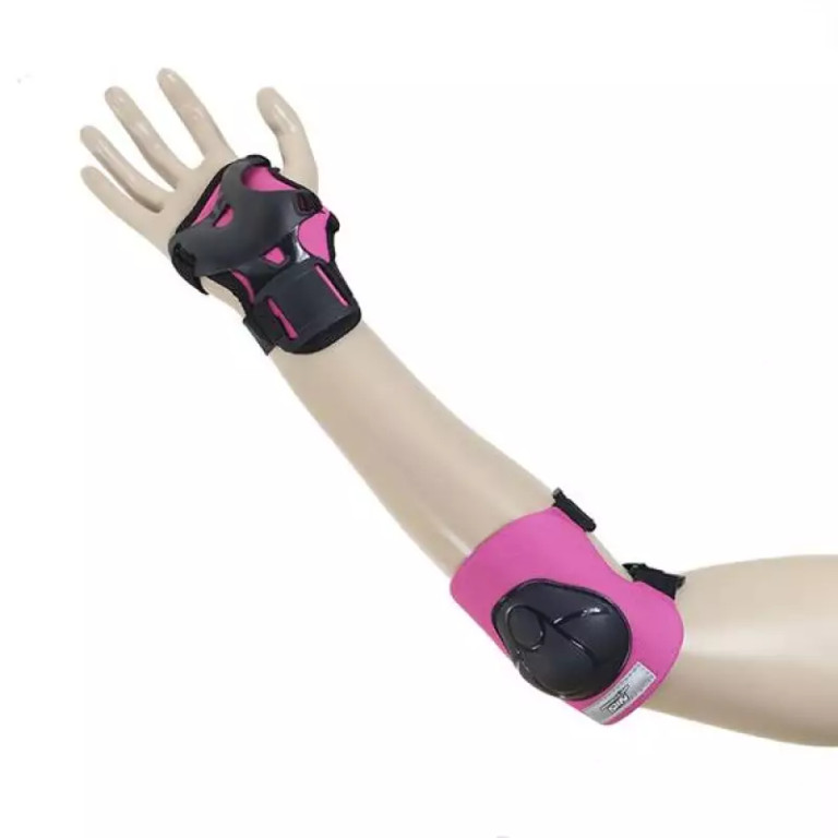Protectors set Nils Extreme black and pink H210 size L - Image 6