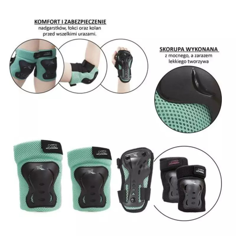 Protectors set Nils Extreme black and mint H706 rL - Image 2