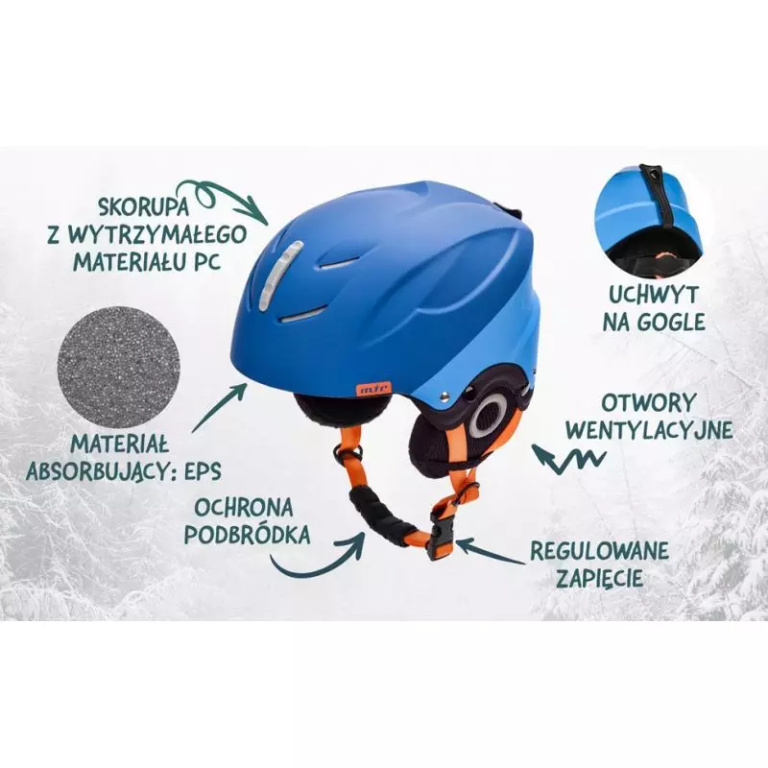 Meteor Lumi ski helmet navy / blue 24867-24869 - Image 6