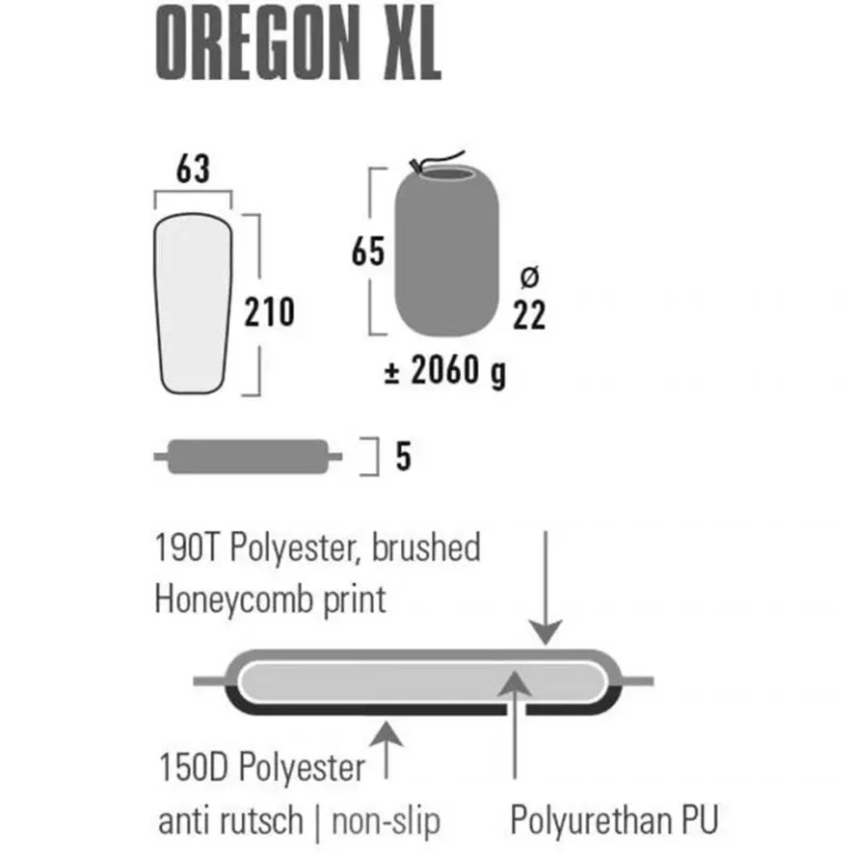 High Peak Self-inflating mat Oregon XL 210x63x5 41126 - Image 7
