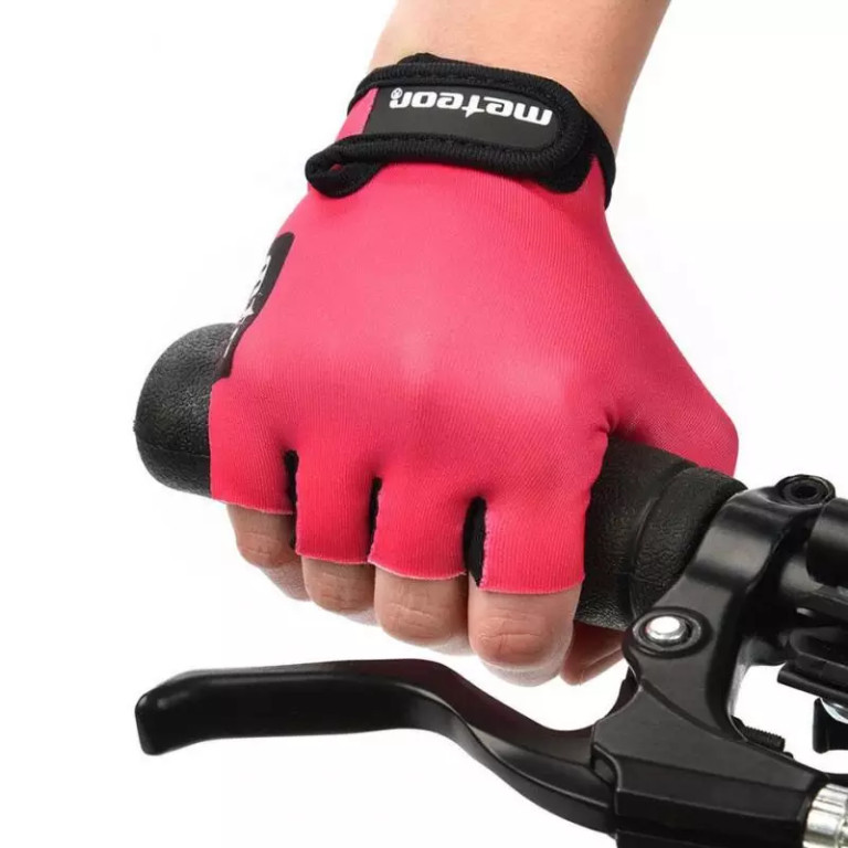 Cycling gloves Meteor Pink Jr 26196-26197-26198 - Image 5