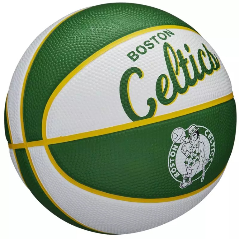 Wilson NBA Team Retro Boston Celtics Mini Ball WTB3200XBBOS - Image 2