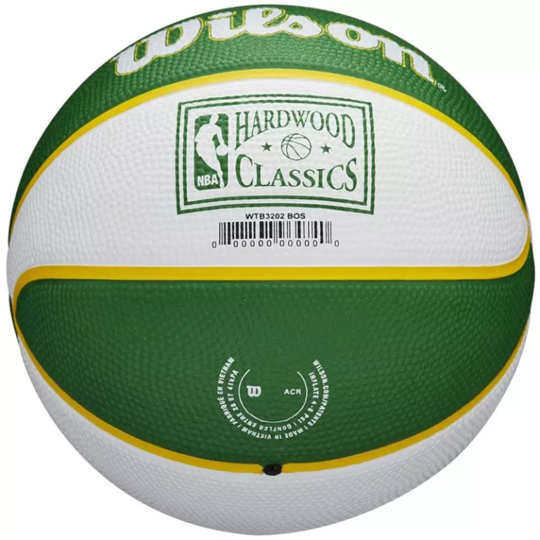 Wilson NBA Team Retro Boston Celtics Mini Ball WTB3200XBBOS - Image 3