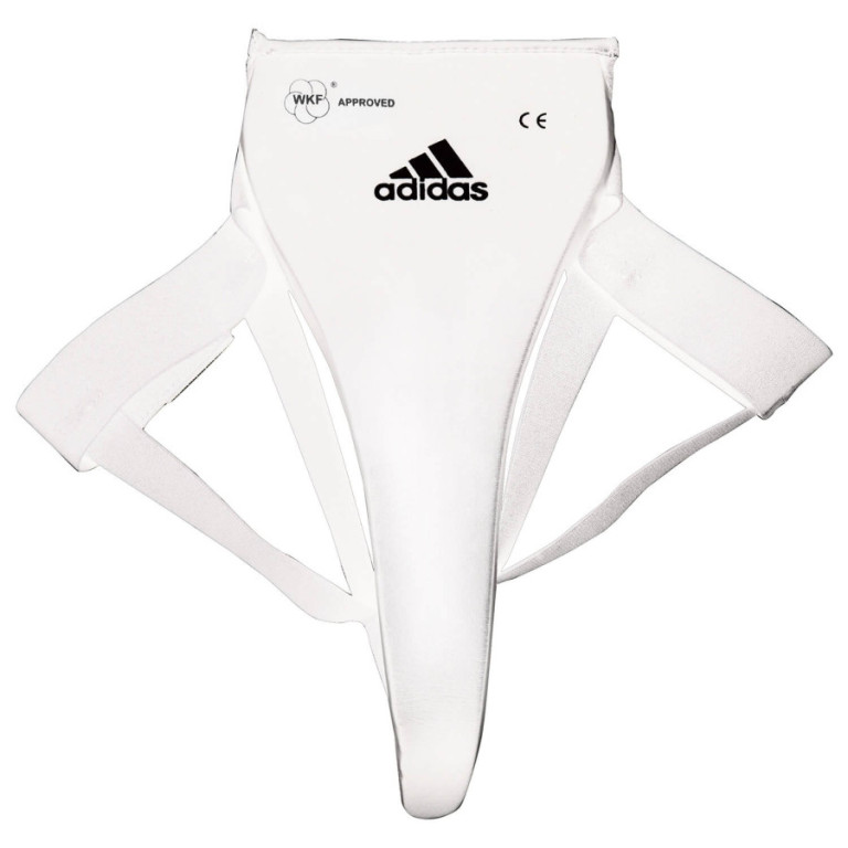 Γυναικείο σπασουάρ adidas PVC Αναγνωρισμένο από την Παγκόσμια Ομοσπονδία του Καράτε. Τυπωμένο το λογότυπο "WTF Approved" Γέμιση αφρολέξ EVA. Επικάλυψη με τεχνητό Δέρμα PU. Ελαστικό δέσιμο με Velcro. Μέγιστη προστασία.