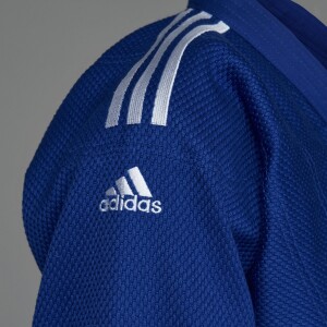 Στολή Τζούντο adidas J-IJF CHAMPION II Μπλε - Εγκεκριμένη - Image 3