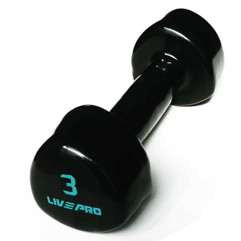 Βαράκια με Επένδυση Βινυλίου Ζεύγος Studio Dumbbell Live Pro - Image 3