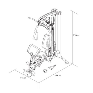 Πολυόργανο Γυμναστικής με Βάρη Pegasus HG4 - Image 4