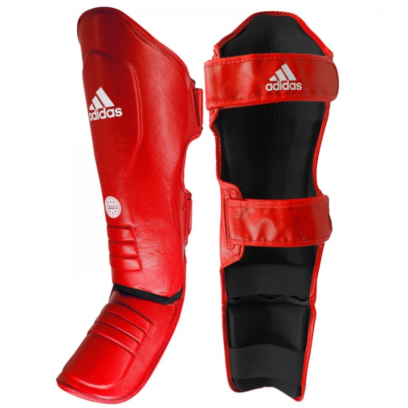 Επικαλαμίδες Kickboxing adidas WAKO Super Pro - adiWAKOGSS11 - Κόκκινες