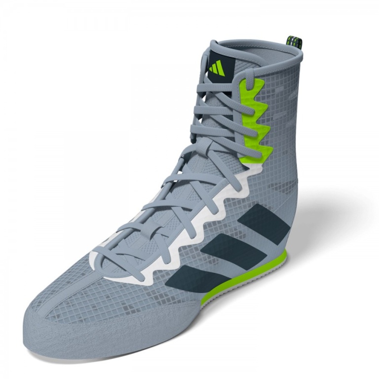 Παπούτσια Πυγμαχίας adidas BOX HOG 4 Γκρι/Μαύρο/Πράσινο - Image 5