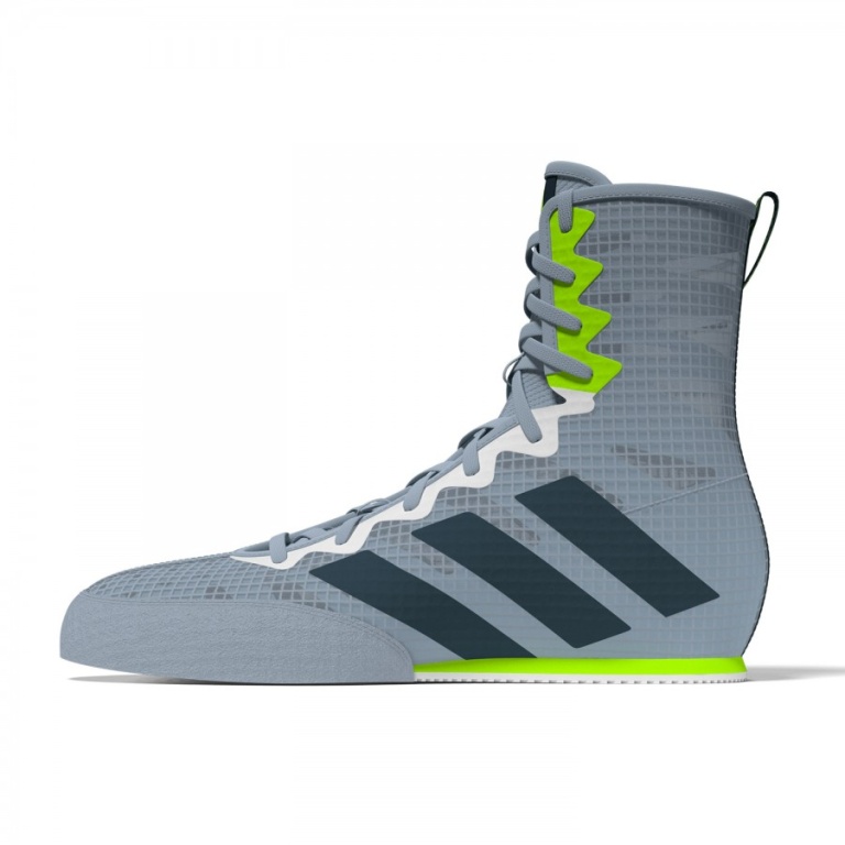 Παπούτσια Πυγμαχίας adidas BOX HOG 4 Γκρι/Μαύρο/Πράσινο - Image 3