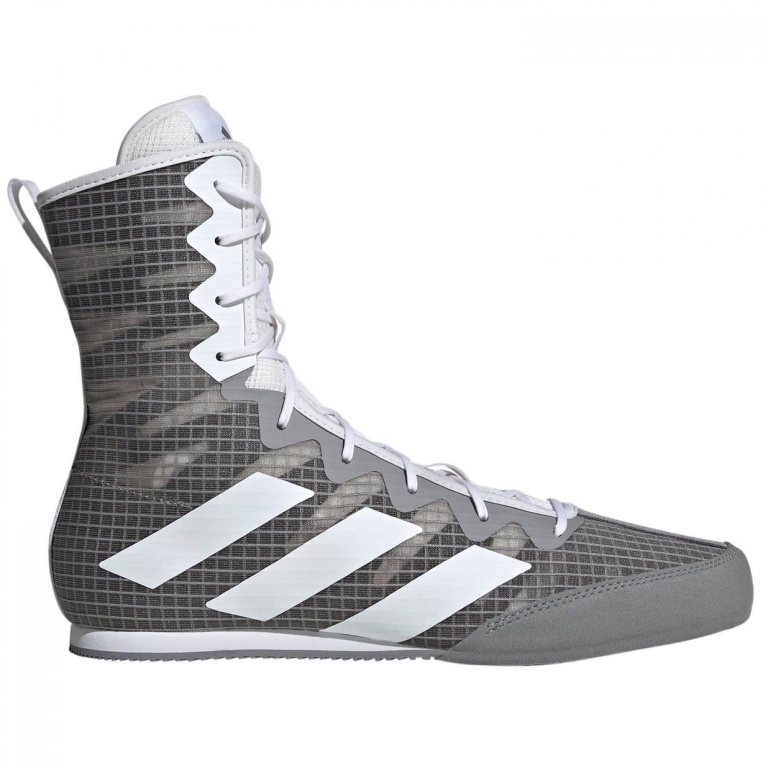 Παπούτσια Πυγμαχίας adidas BOX HOG 4 Γκρι/Λευκό - Image 4