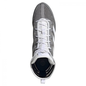 Παπούτσια Πυγμαχίας adidas BOX HOG 4 Γκρι/Λευκό - Image 6