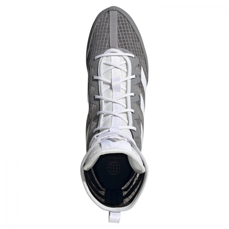 Παπούτσια Πυγμαχίας adidas BOX HOG 4 Γκρι/Λευκό - Image 6