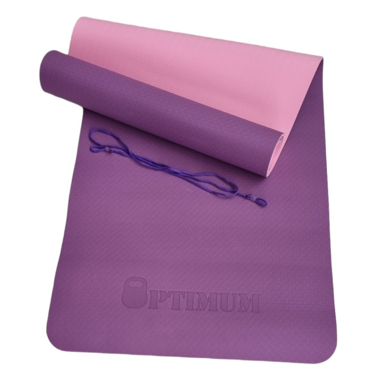 Στρώμα γυμναστικής Yoga Pilates επαγγελματικο Μωβ/Ροζ Optimum