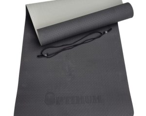 Επαγγελματικό Στρώμα Γυμναστικής Yoga Pilates Μαύρο/Γκρι Optimum