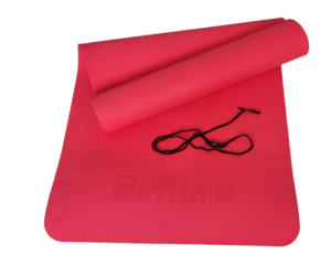 Στρώμα Γυμναστικής Tre Yoga Mat 183X61X0,6cm Κόκκινο Optimum