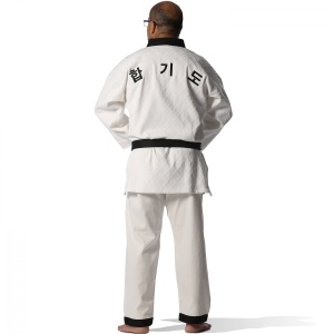 Hapkido Στολή Olympus Μαύρο Σιρίτι Τζούντο Ύφασμα - Image 2