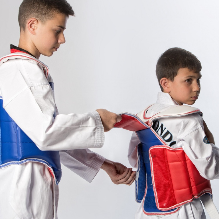 Taekwondo Θώρακας Olympus Παιδικός Velcro Κλείσιμο Διπλής Όψεως - Image 3