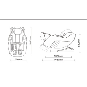 Πολυθρόνα Μασάζ Life Care by i-Rest SL‑A196‑2 Μπεζ/Καφέ - Image 10