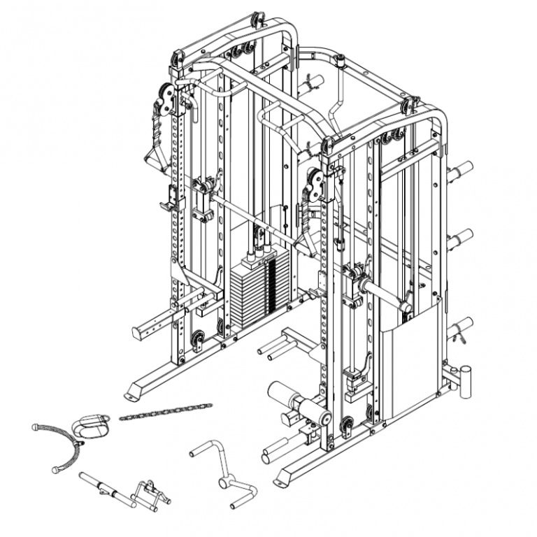 Pegasus Ημι-επαγγελματικό Smith / Functional Trainer CBT Pro Plus - Image 2