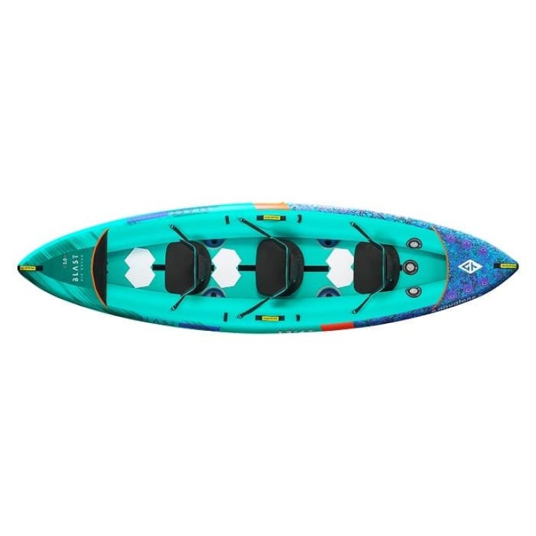 Καγιάκ Φουσκωτό 3 Ατόμων Blast Recreational Kayak 13'6'' 410cm Aquatone - Image 4