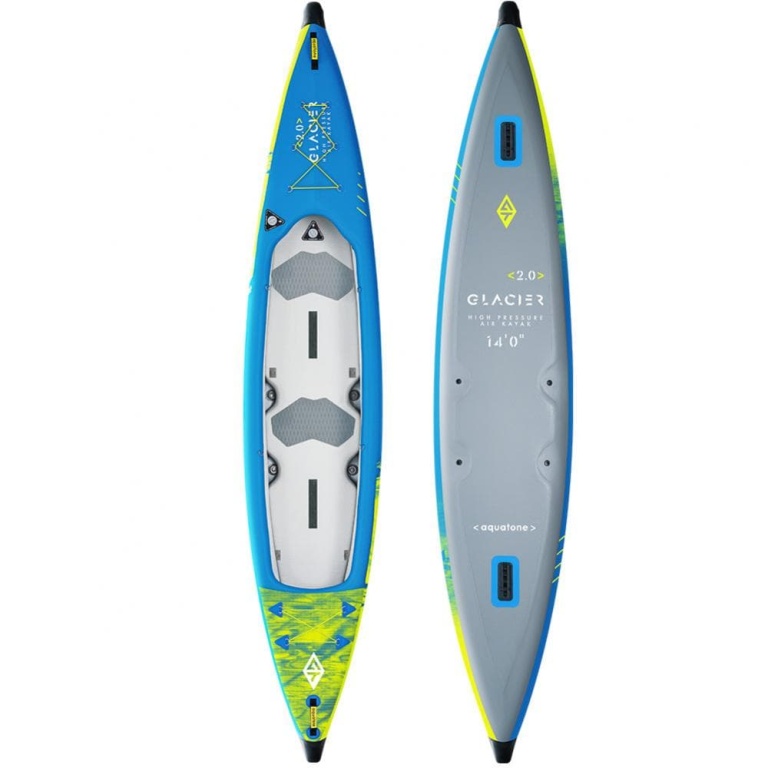 Καγιάκ Φουσκωτό 2 Ατόμων Glacier High Performance Kayak 14'0'' 427cm Aquatone TK-601 - Image 2