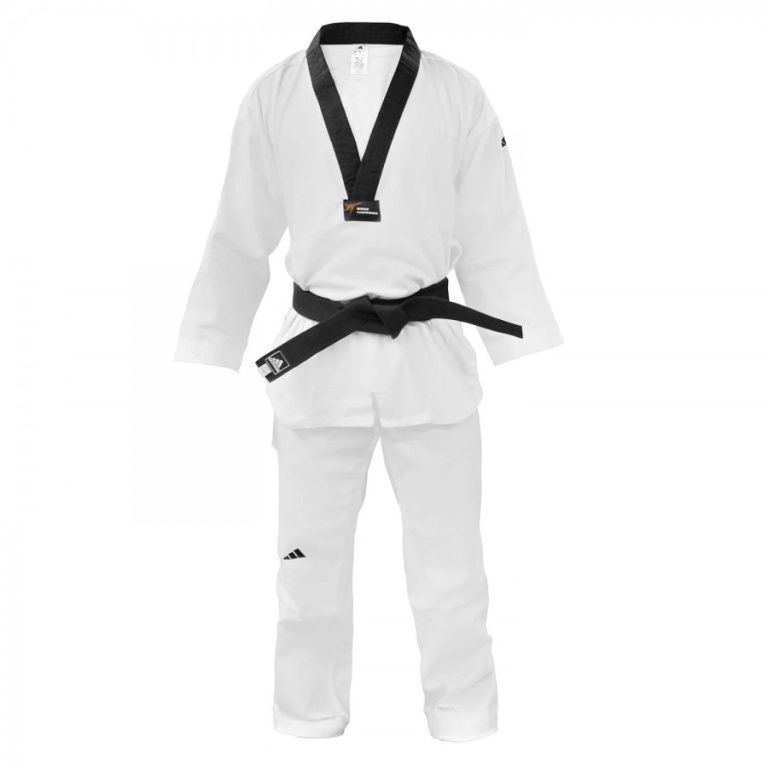 Taekwondo Στολή Adidas ADI-START II Μαύρο Ρεβέρ – adiTS02