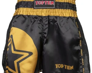 TOP TEN Thaiboxing Σορτσάκι STAR Μαύρο/Χρυσό