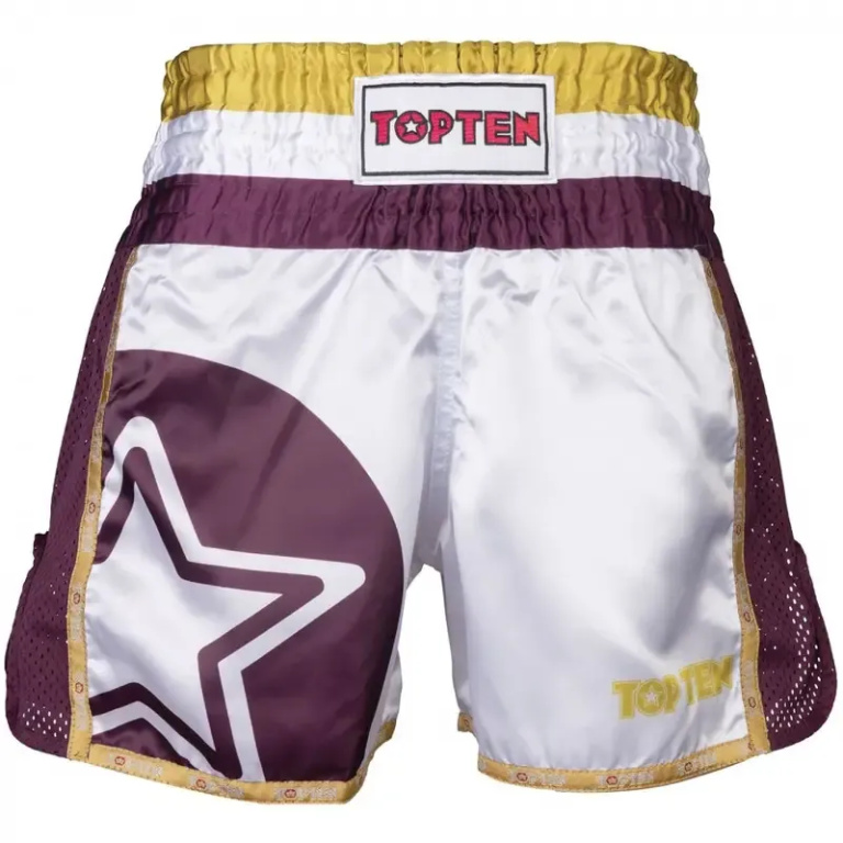 Thaiboxing Σορτσάκι TOP TEN STAR Λευκό/Ροζ