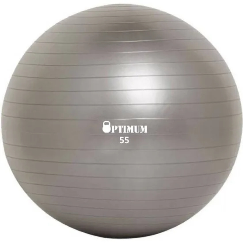 Μπάλα Γυμναστικής 55CM (Γκρι) Anti-Burst 900gr OPTIMUM