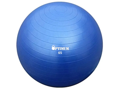 Optimum Μπάλα Γυμναστικής 65cm (Μπλε) Anti-Burst 1100gr