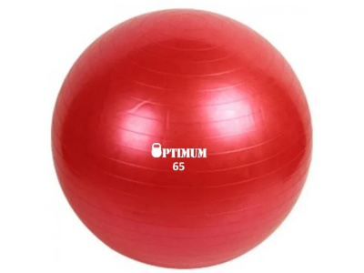 Gym Ball 65cm (Κόκκινη) Anti-Burst 1100gr OPTIMUM