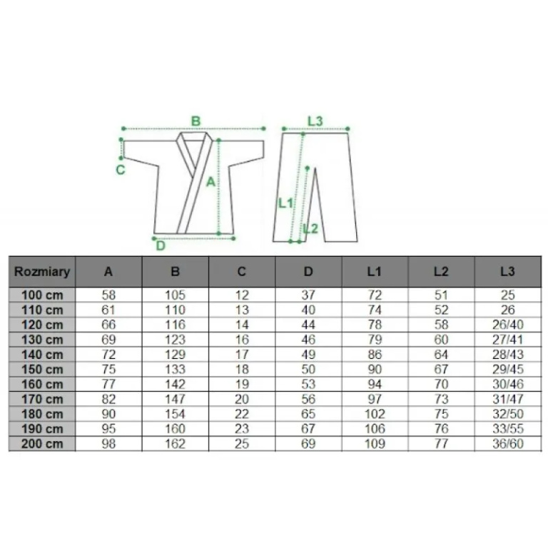 Στολή Judo kimono 450gsm 160cm Masters 06036160 - Image 6