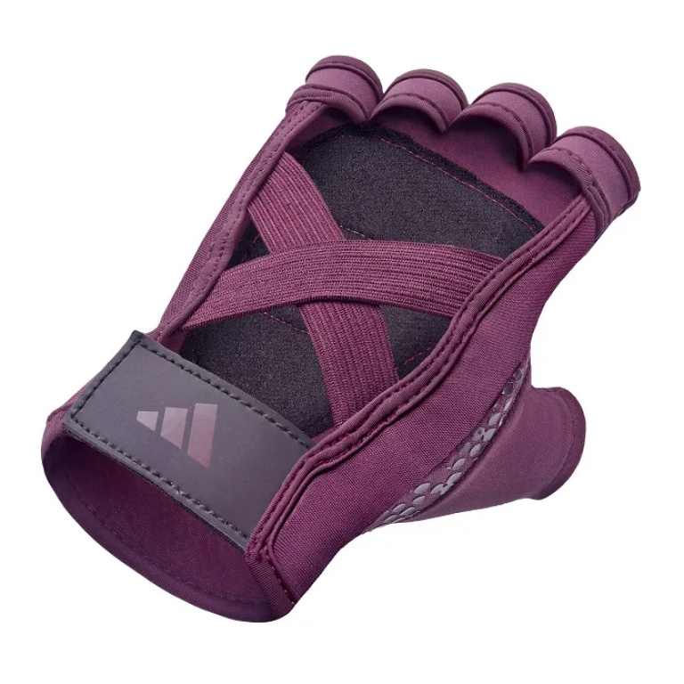 Γυναικεία Κοφτά Γάντια Γυμναστικής Adidas Victory Crimson - Image 3
