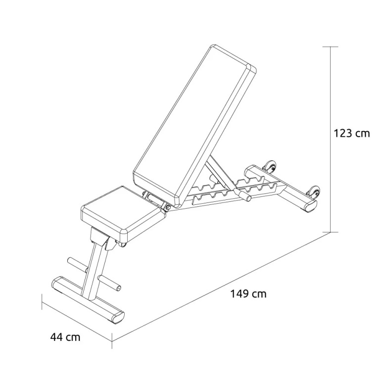 Πάγκος Γυμναστικής PG‑1104 Ρυθμιζόμενος Pegasus - Image 2