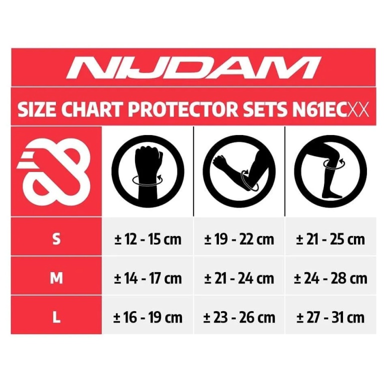 Προστατευτικό Set για Skate και Roller White Out NIJDAM N61EC03 - Image 3