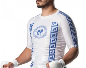Rashguard Παγκρατίου Olympus Λευκό/Μπλε