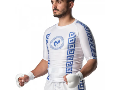 Rashguard Παγκρατίου Olympus Λευκό/Μπλε