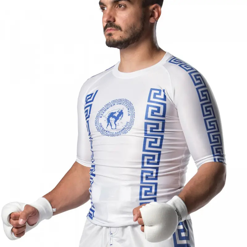 Rashguard Παγκρατίου Olympus Λευκό/Μπλε