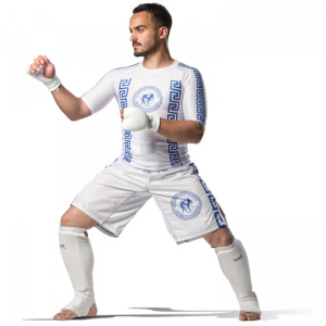 Rashguard Παγκρατίου Olympus Λευκό/Μπλε - Image 2