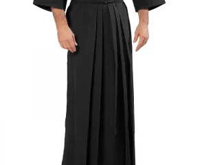 Παραδοσιακό Ιαπωνικό HAKAMA Μαύρο Olympus