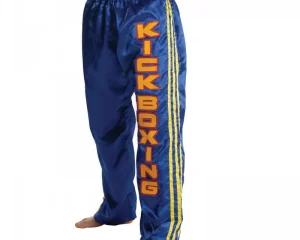 Kickboxing Παντελόνι Twins Μπλε Σατέν
