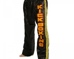 Παντελόνι Kickboxing Twins Σατέν Μαύρο