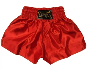 Σορτς Kick Thai Κόκκινο Silk Μονόχρωμο Olympus