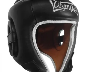 Κάσκα Olympus Μαύρη THAI PRO Ανοιχτού Προσώπου PU
