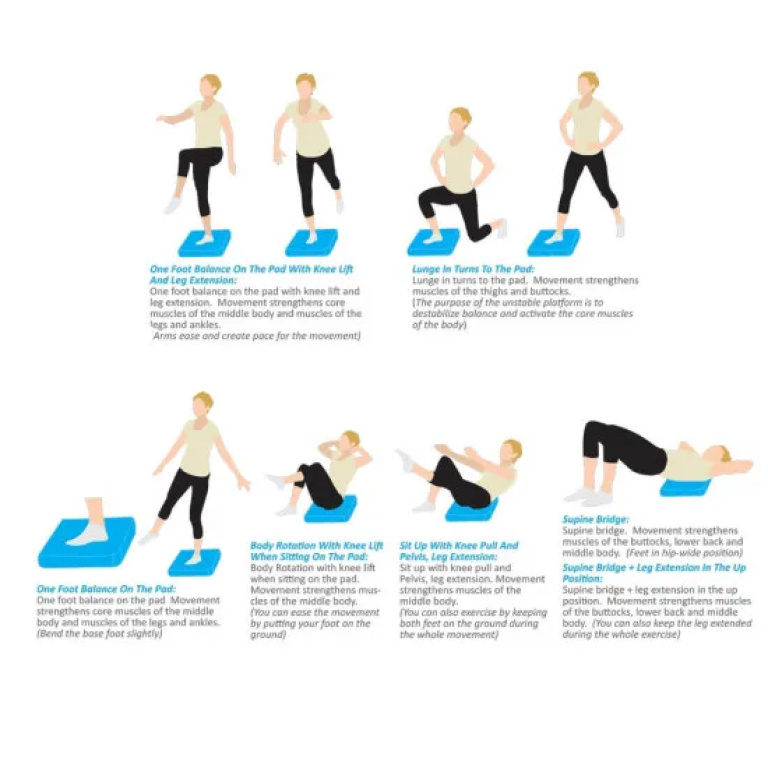 Balance Pad Foam Yoga (Μπλε) inSPORTline Brik - Image 2