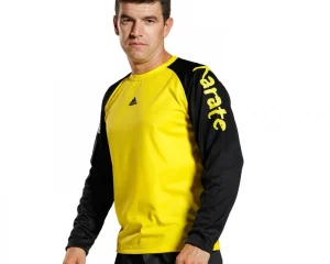 Μπλούζα Μακρυμάνικη Adidas Karate Κίτρινη/Μαύρη