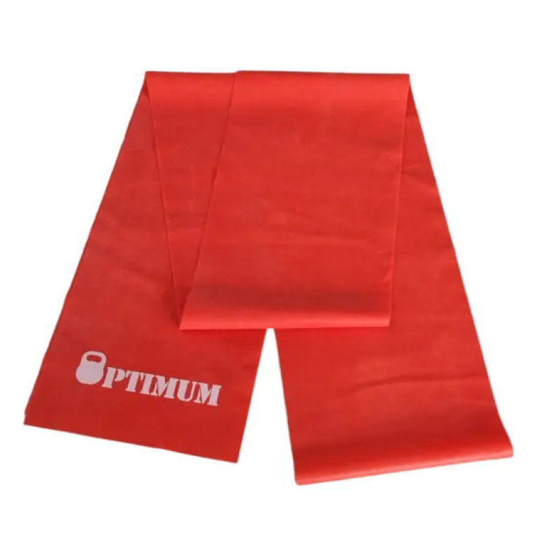 Λάστιχο Μαλακό Latex Gym Band 250X15cm Κόκκινο Optimum - Image 2