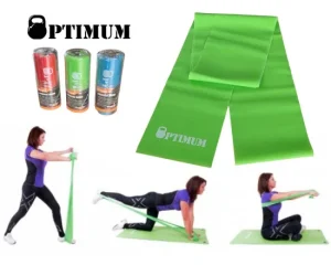 Λάστιχο Μεσαίο Latex Gym Band 250X15cm Πράσινο Optimum